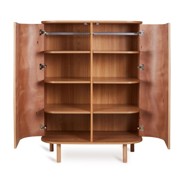 Chambre trio lit bébé 110x70 cm yume ash + commode 2 portes + armoire 2 portes Quax