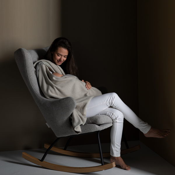 Fauteuil d'allaitement luxe sand grey Quax