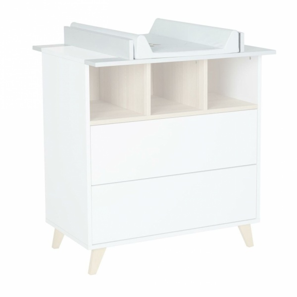 Plan à langer pour commode loft white Quax