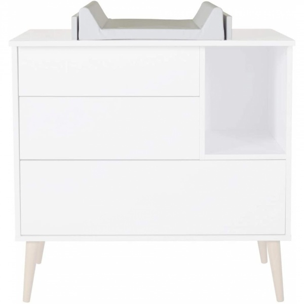 Plan à langer pour commode cocoon ice white Quax
