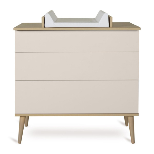 Plan à langer pour commode flow argile et oak Quax