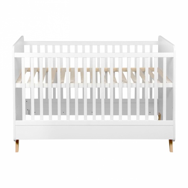 Lit bébé 70x140 cm évolutif en lit enfant loft white Quax
