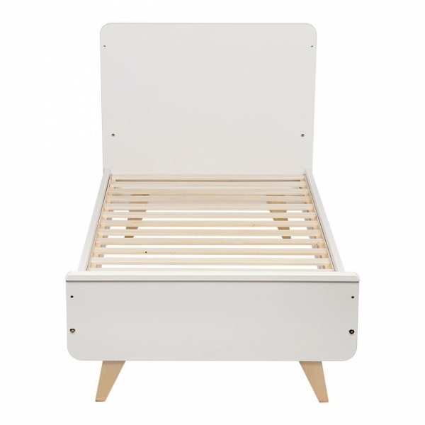 Lit bébé 70x140 cm évolutif en lit enfant loft white Quax