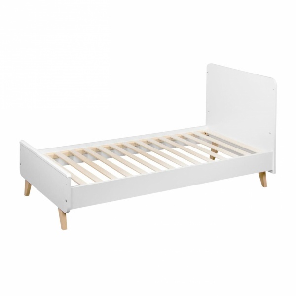 Lit bébé 70x140 cm évolutif en lit enfant loft white Quax