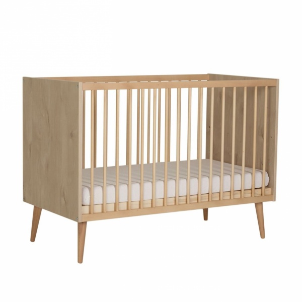 Lit bébé 60x120 cm cocoon natural oak Quax