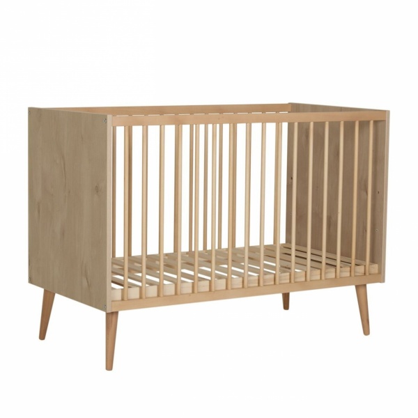 Lit bébé 60x120 cm cocoon natural oak Quax