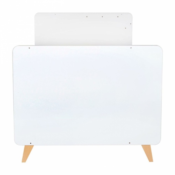 Lit bébé 60x120 cm évolutif en lit junior loft white Quax