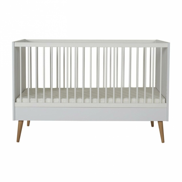 Lit bébé 70x140 cm évolutif en lit enfant cocoon ice white Quax