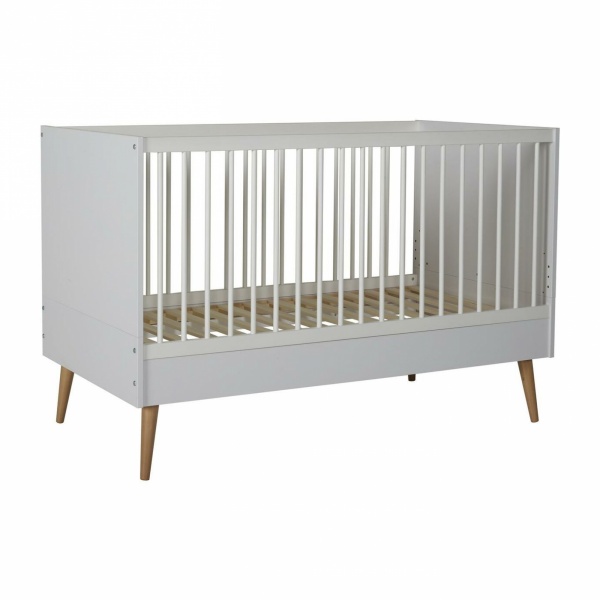 Lit bébé 70x140 cm évolutif en lit enfant cocoon ice white Quax