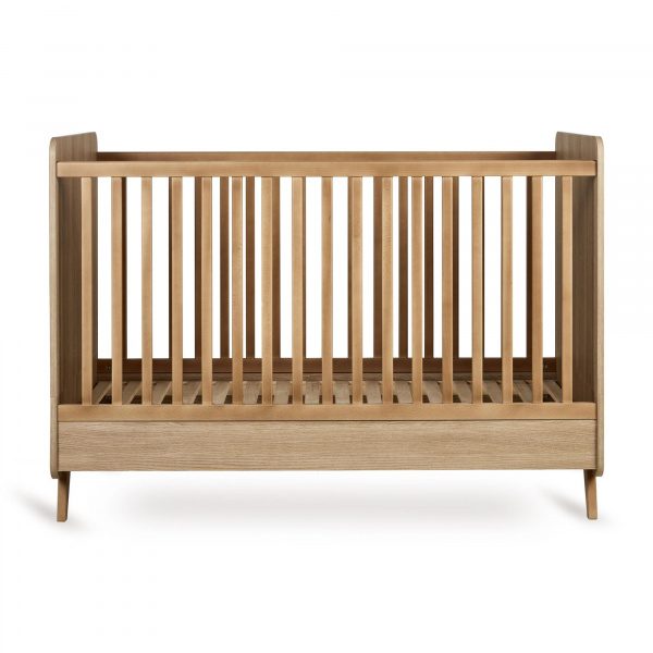 Lit bébé 70x140 cm évolutif en lit enfant loft honey ash Quax