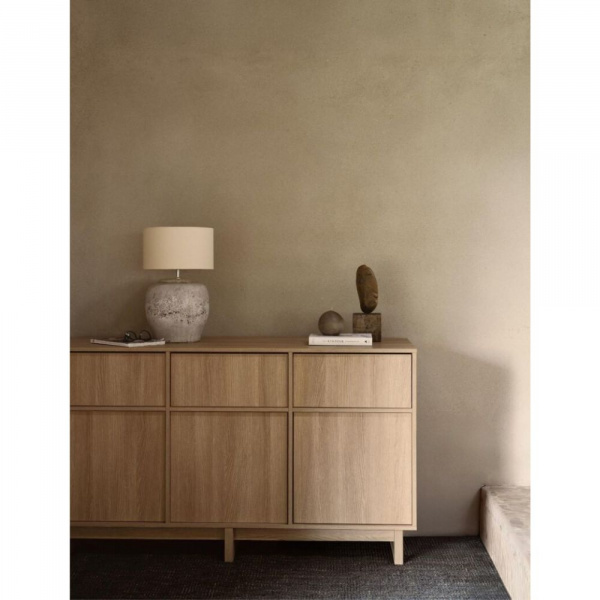 Commode xl avec 3 portes et 3 tiroirs kyo - honey ash Quax