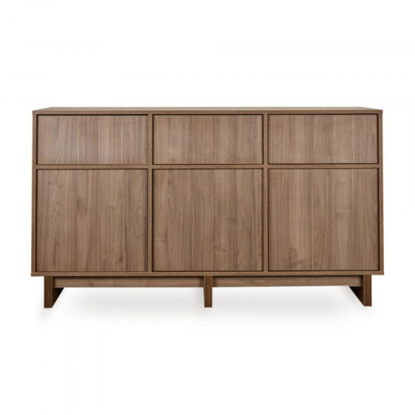 Commode xl avec 3 portes et 3 tiroirs kyo - walnut Quax