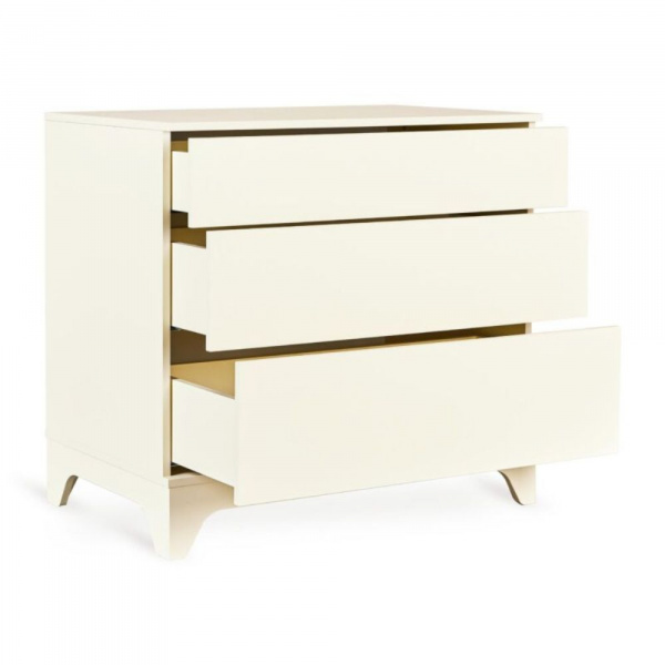 Commode avec 3 tiroirs coulissants tsugi - butter Quax
