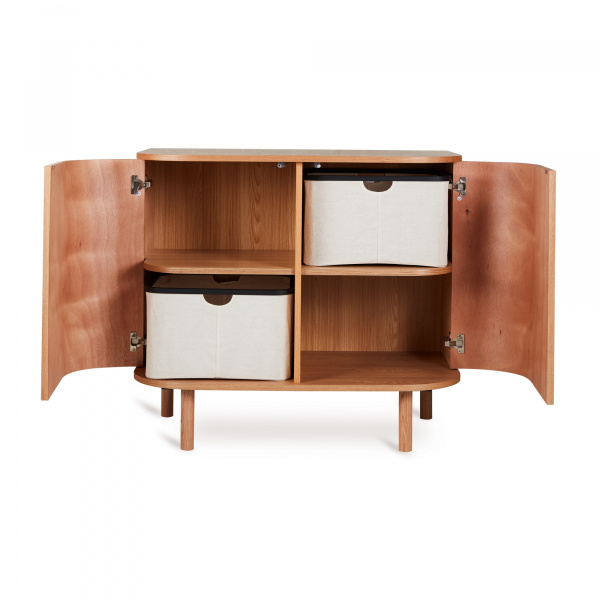 Commode 2 portes yume naturel ash wood Quax