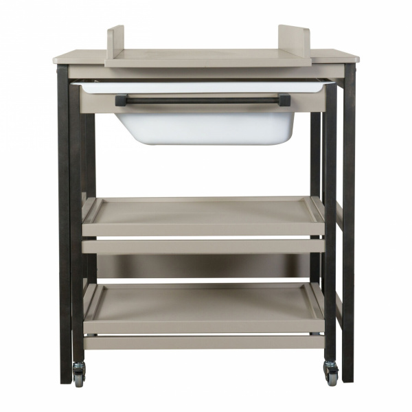 Table à langer avec baignoire smart stone/eboni Quax