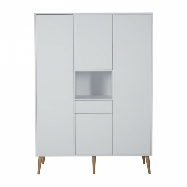 Armoire 4 portes 1 niche cocoon ice white Quax