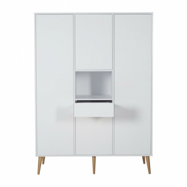 Armoire 4 portes 1 niche cocoon ice white Quax