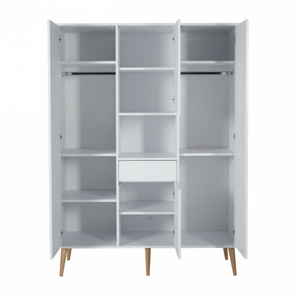 Armoire 4 portes 1 niche cocoon ice white Quax