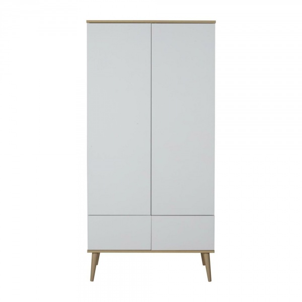 Armoire 2 portes flow white et oak Quax