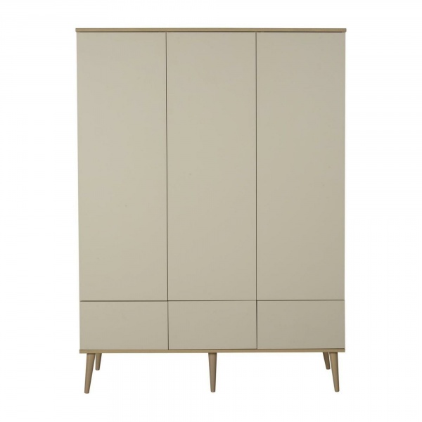 Armoire 3 portes flow argile et oak Quax