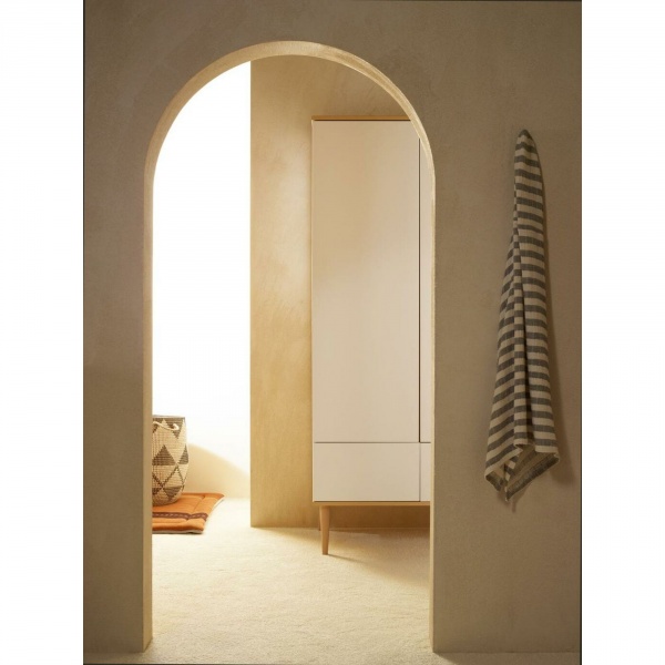 Armoire 3 portes flow white et oak Quax