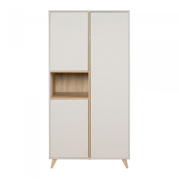 Armoire 3 portes 1 niche loft - argile Quax