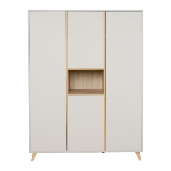 Armoire 4 portes 1 niche loft - argile Quax