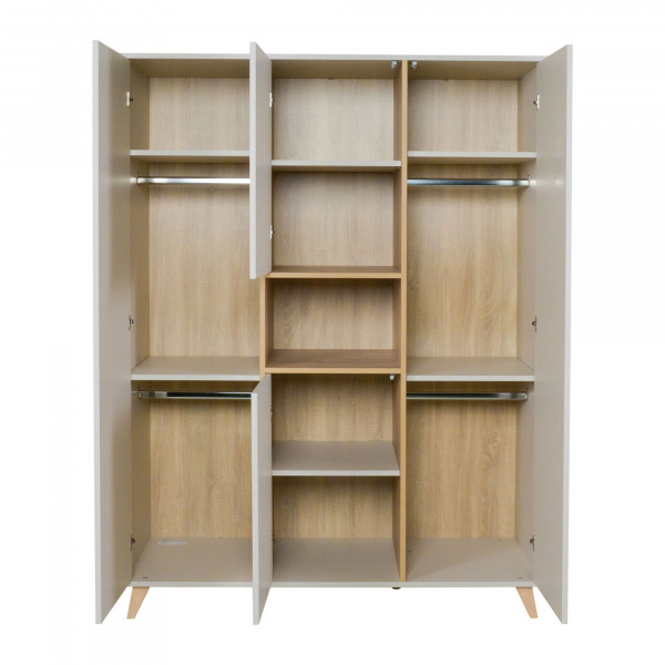 Armoire 4 portes 1 niche loft - argile Quax