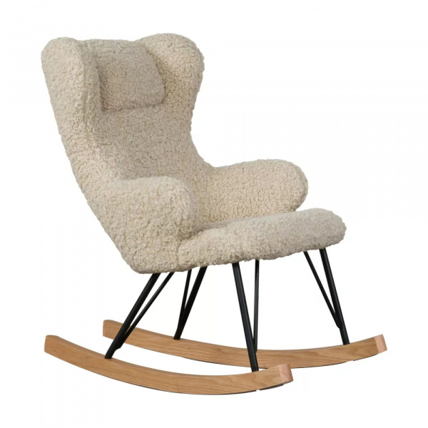 Fauteuil à bascule enfant luxe teddy bouclettes Quax