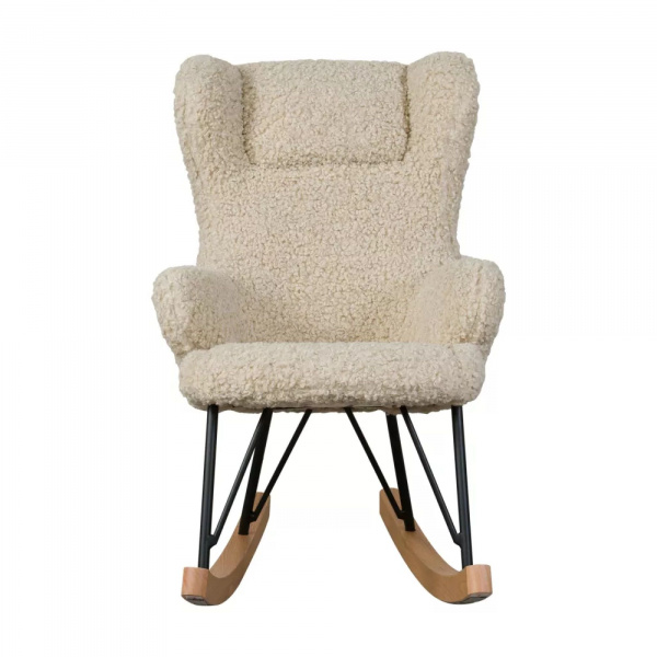 Fauteuil à bascule enfant luxe teddy bouclettes Quax