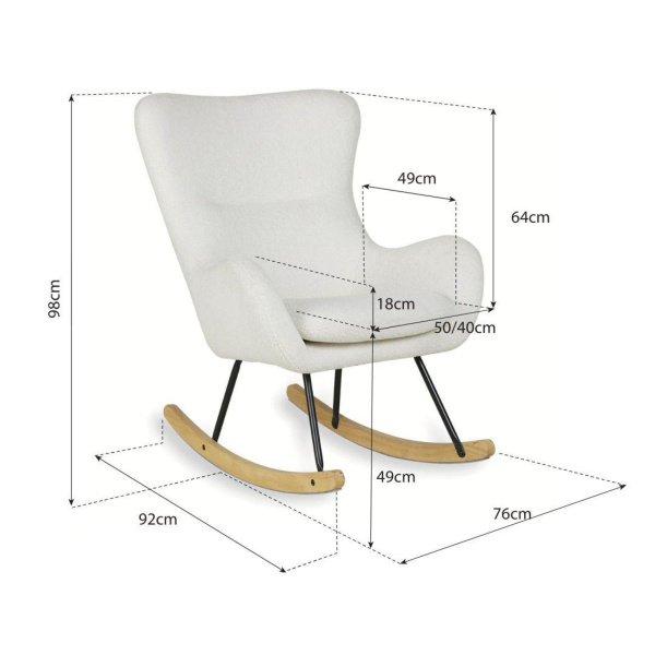 Fauteuil d'allaitement basic cream sheep Quax