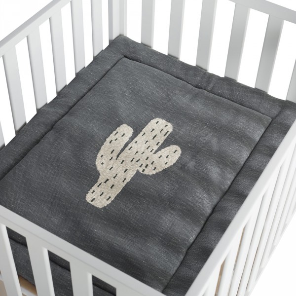 Tapis de parc tricot cactus 73 x 93 cm Quax