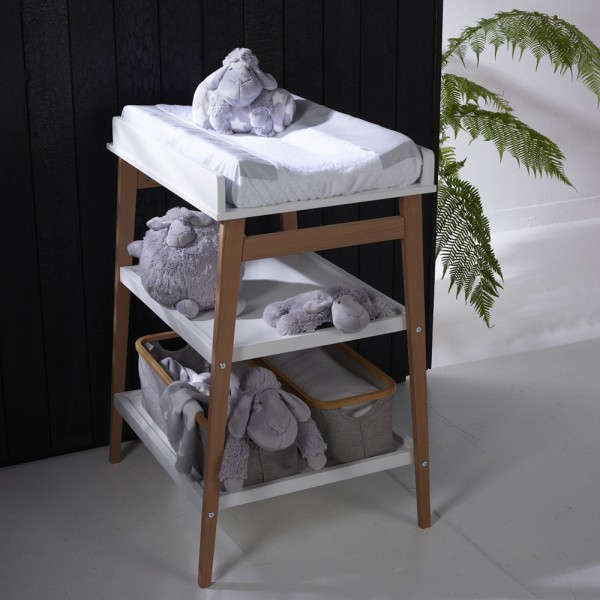 Table à langer hip blanc/naturel Quax