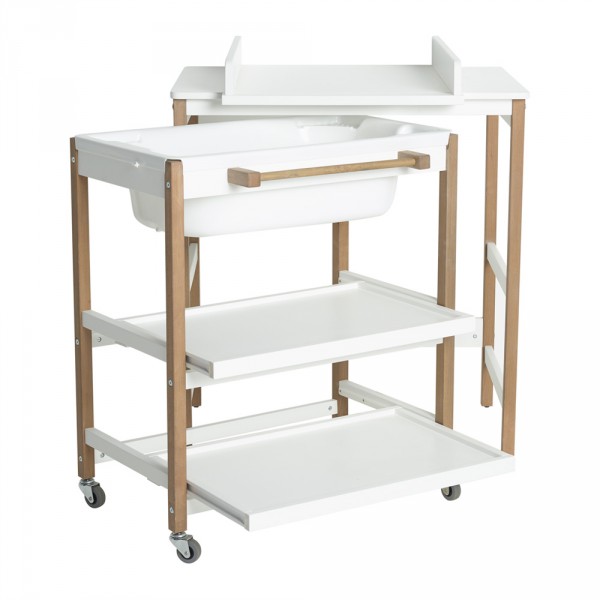 Meuble de bain bébé smart white-naturel Quax
