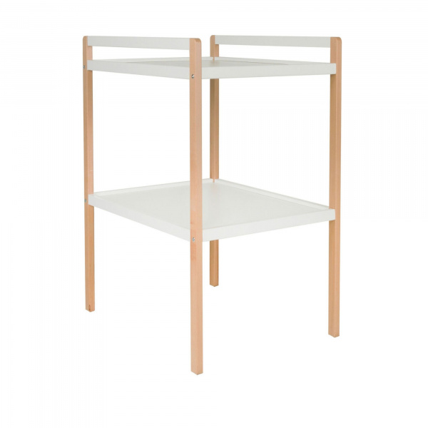 Table à langer basic - blanc/naturel Quax