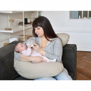 Coussin d’allaitement big flopsy fleur de coton linen Beaba