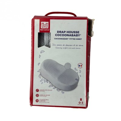 Les imparfaits - drap housse cocoonababy fleur de coton gris