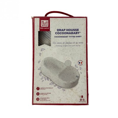 Les imparfaits - drap housse cocoonababy fleur de coton gris