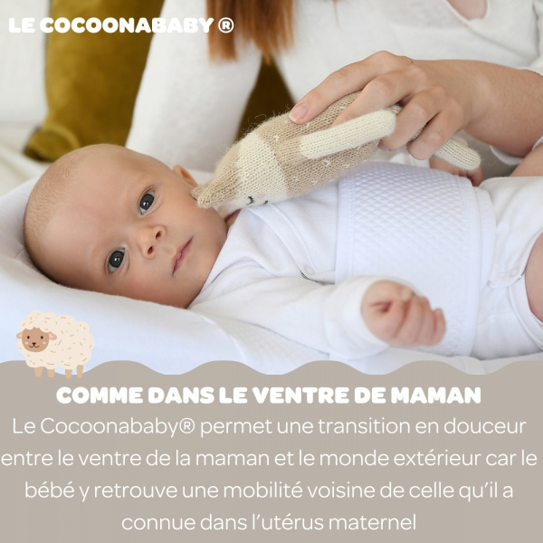 Cocoonababy 10° fleur de coton blanc Red castle