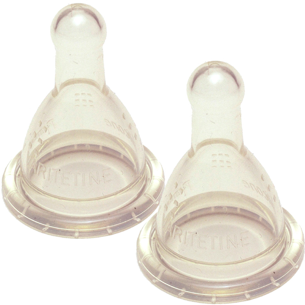 Lot de 2 tétines varitétine débit moyen silicone de Dbb remond sur allobébé