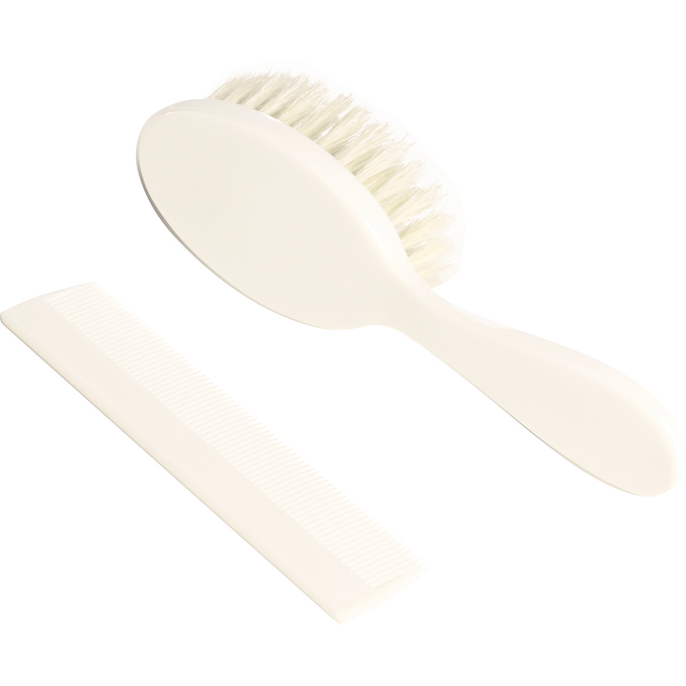 Brosse bébé et peigne bleu ciel