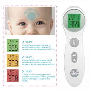 Thermomètre infrarouge frontal et sans contact Dbb remond