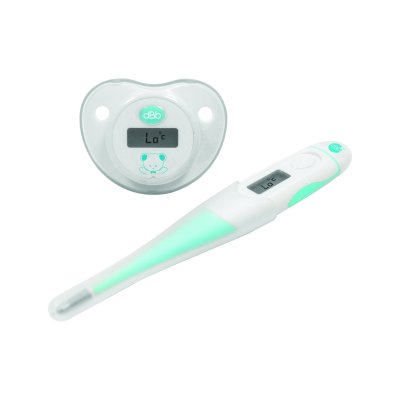 Lot de 2 thermomètres bébé sucette thermomètre + thermomètre