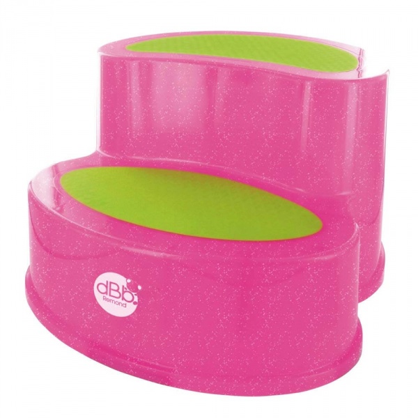Marche pied enfant antidérapant rose pailleté Dbb remond