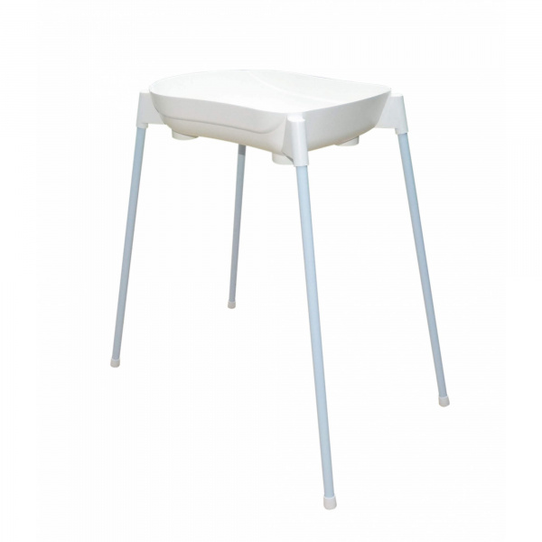 Baignoire bébé blanche avec vidange + grand support de baignoire Dbb remond