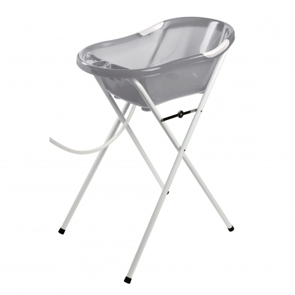 Baignoire bébé blanche avec vidange + grand support de baignoire Dbb remond