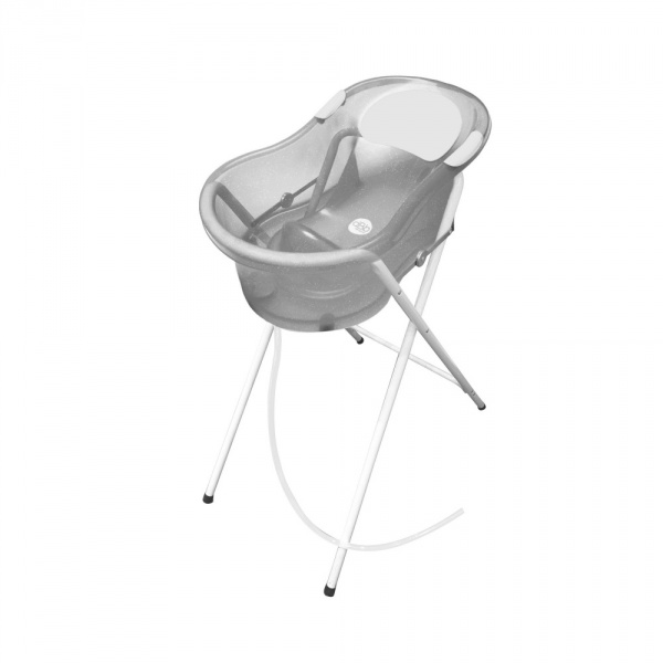 Baignoire 0-6 mois blanche avec transat intégré + petit support de baignoire Dbb remond