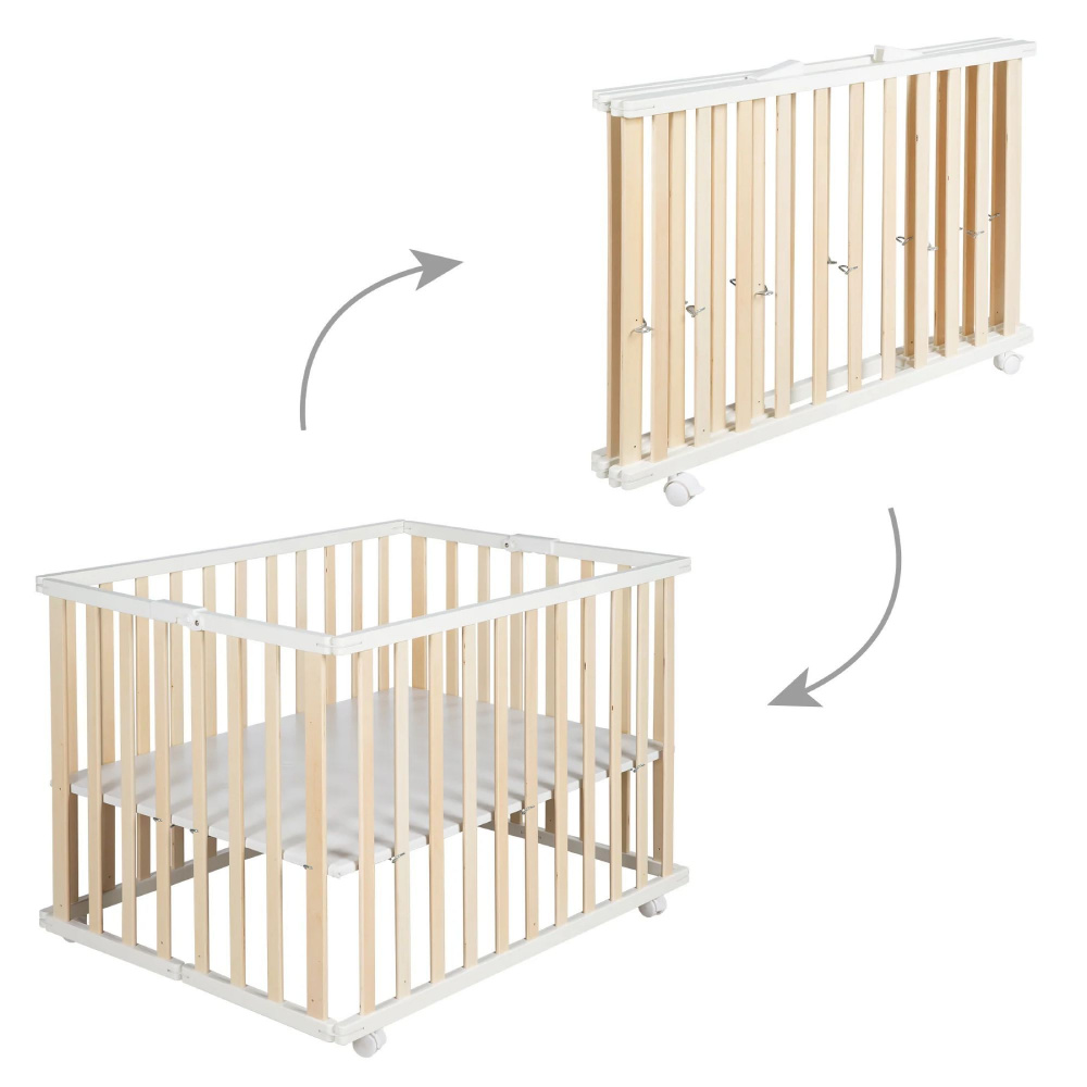 Parc bébé pliable 74 x 100 cm de Roba au meilleur prix sur allobébé