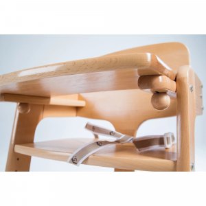 Chaise haute évolutive kid up bois massif naturel Roba