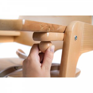 Chaise haute évolutive kid up bois massif naturel Roba